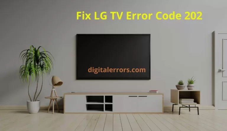 Fix LG TV Error Code 202