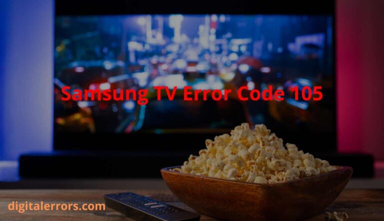 Samsung TV Error Code 105