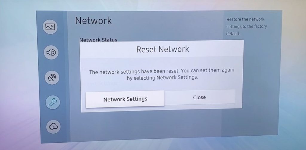 How To Reset Samsung Smart TV Network Settings - fixed