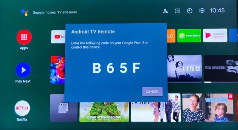 android tv remote controll app connection with android tv
