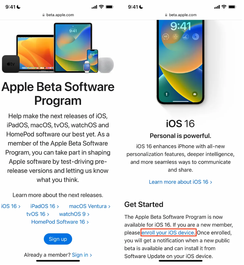 iOS 16 beta 