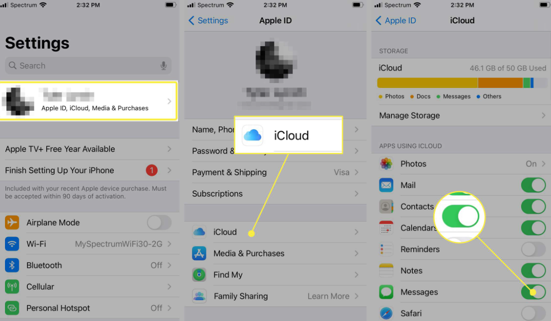 Restore Text Messages On iPhone