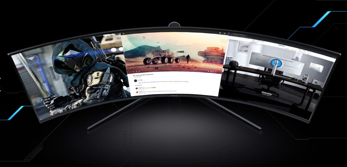 The New Samsung 55″ Curved Monitor: Odyssey Ark
